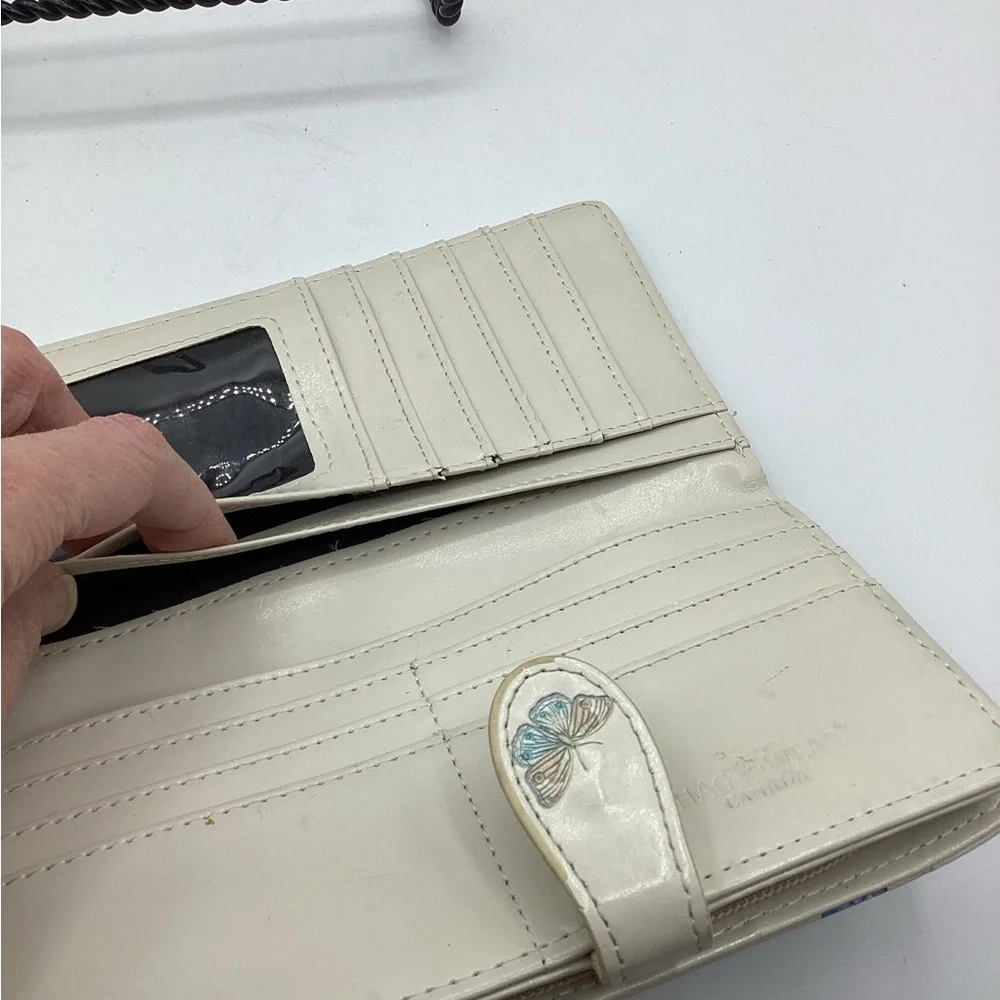 Shag Wear Butterflies Large Faux Leather Wallet